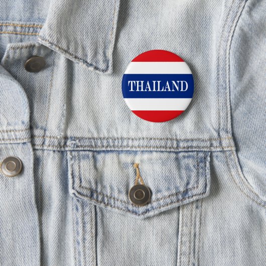 Badge Rond 5 Cm Drapeau thaïlandais (En situation)