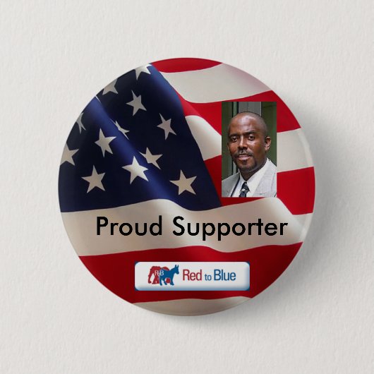Badge Rond 5 Cm Drapeau, tir de Brian Taylor_Head, (Devant)