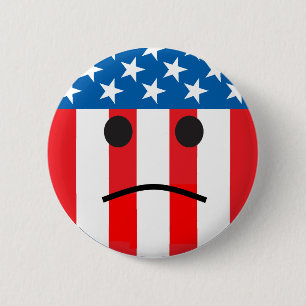 Badge Rond 5 Cm drapeau triste