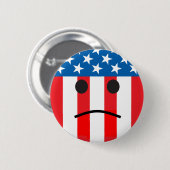 Badge Rond 5 Cm drapeau triste (Devant & derrière)
