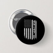 Badge Rond 5 Cm Drapeau Trump 45 47 (Devant & derrière)