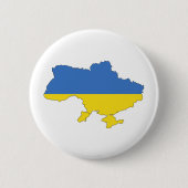 Badge Rond 5 Cm Drapeau Ukraine (Devant)
