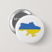 Badge Rond 5 Cm Drapeau Ukraine (Devant & derrière)