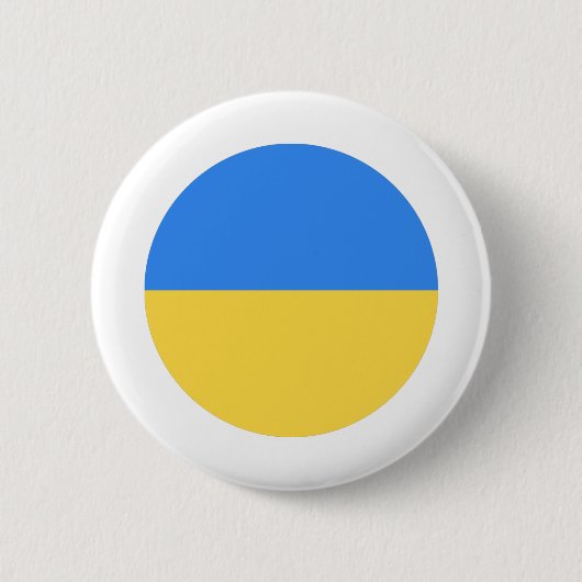 Badge Rond 5 Cm Drapeau Ukraine (Devant)