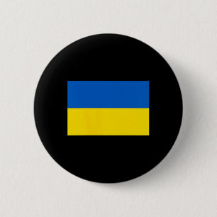 Badge Rond 5 Cm Drapeau ukrainien d'Ukraine