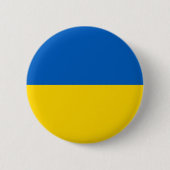 Badge Rond 5 Cm Drapeau ukrainien (Ukraine) (Devant)