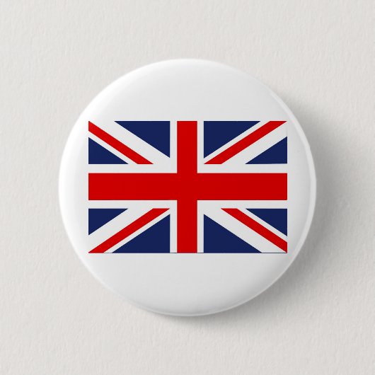 Badge Rond 5 Cm Drapeau Union Jack - Royaume-Uni (Devant)