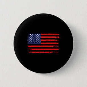 Badge Rond 5 Cm Drapeau Usa 4 Juillet Drapeau Américain États-Unis