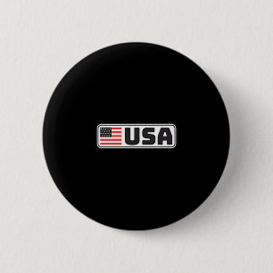 Badge Rond 5 Cm Drapeau Usa Américains Patriotes Fierté Graphisme