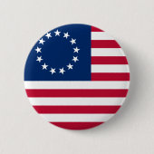 Badge Rond 5 Cm drapeau usa betsy (Devant)