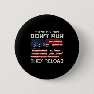 Badge Rond 5 Cm Drapeau Usa Les Couleurs Ne Coulent Pas Elles Rech