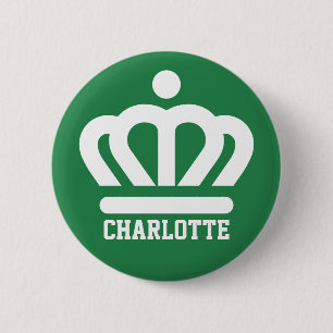 Badge Rond 5 Cm Drapeau (variante) de Charlotte, NC