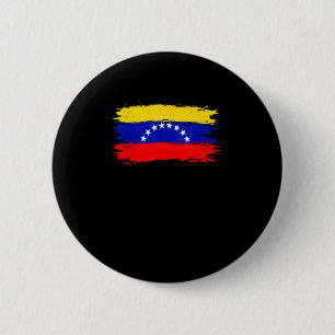 Badge Rond 5 Cm Drapeau Venezuela 2026 Libre Paix 