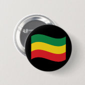 Badge Rond 5 Cm Drapeau vert, or (jaune) et rouge (Devant & derrière)