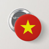 Badge Rond 5 Cm Drapeau vietnamien (Devant & derrière)