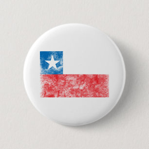 Badge Rond 5 Cm Drapeau vintage du Chili