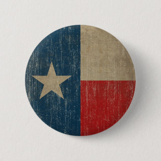Badge Rond 5 Cm Drapeau vintage du Texas