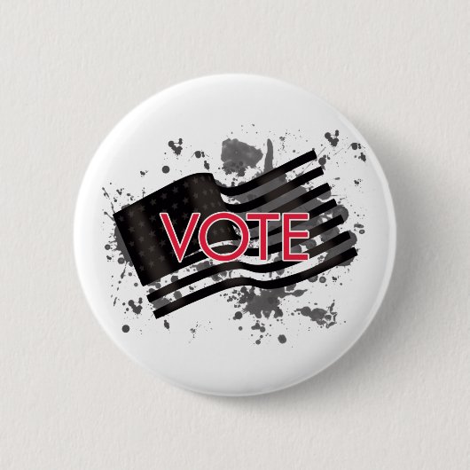 Badge Rond 5 Cm drapeau-vote d'éclaboussure (Devant)