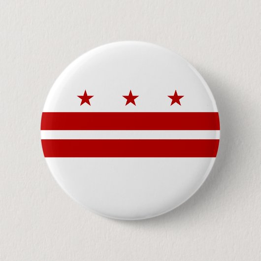 Badge Rond 5 Cm Drapeau Washington DC (Devant)