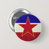 Badge Rond 5 Cm Drapeau Yougoslavie (Devant & derrière)