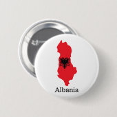 Badge Rond 5 Cm Drapeaux et pays Albanie (Devant & derrière)