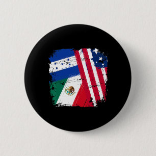 Badge Rond 5 Cm Drapeaux États-Unis Mexique Honduras