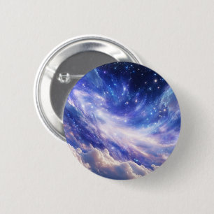 Badge Rond 5 Cm Dreamscape cosmique : Nebula scintillante et nuit