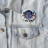 BADGE ROND 5 CM DREAMWOLF (En situation)