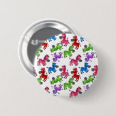 Badge Rond 5 Cm Dreamy Zebra World (Devant & derrière)