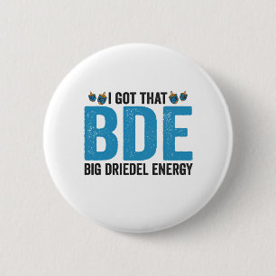 Badge Rond 5 Cm Dreidel de Hanukkah drôle Jeu juif Humour de vacan