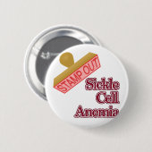Badge Rond 5 Cm Drépanocytose (Devant & derrière)