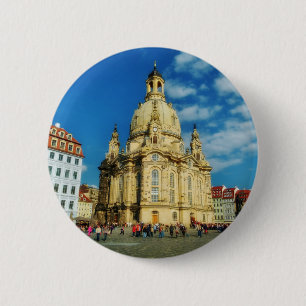 Badge Rond 5 Cm Dresde Frauenkirche