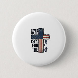 Badge Rond 5 Cm Dress pour le drapeau agenouillez pour la croix co