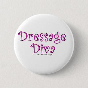 Badge Rond 5 Cm Dressage Diva