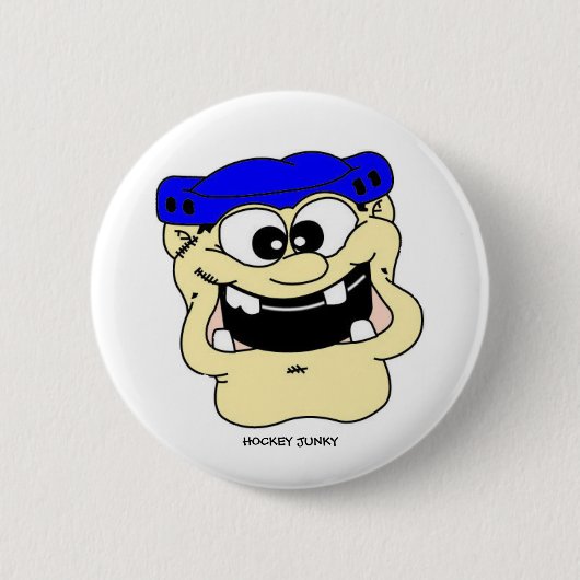 BADGE ROND 5 CM DROGUÉ D'HOCKEY (Devant)