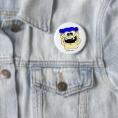 BADGE ROND 5 CM DROGUÉ D'HOCKEY (En situation)