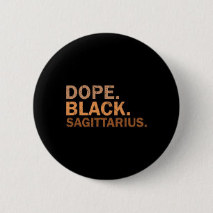 Badge Rond 5 Cm Drogue Noir Sagittaire Mélanine Africain Zodiaque