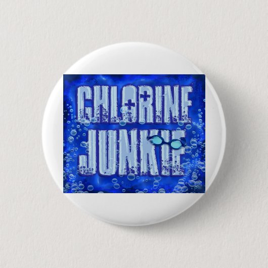Badge Rond 5 Cm drogués de chlore (Devant)