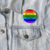 Badge Rond 5 Cm Droites droites de soutien (En situation)