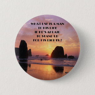 Badge Rond 5 Cm Droits de l'homme