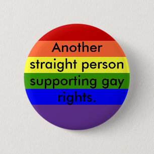 Badge Rond 5 Cm Droits des homosexuels de soutien