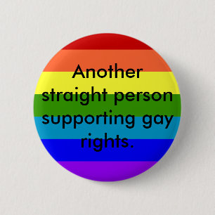 Badge Rond 5 Cm Droits des homosexuels de soutien