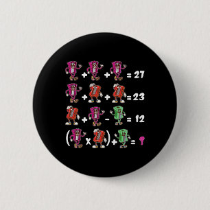 Badge Rond 5 Cm Drôle 67 Mème École Prof de Maths Six Sept Puzzle