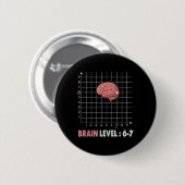 Badge Rond 5 Cm Drôle 67 Mème Math Six Sept Professeur Brainrot Bl (Devant & derrière)
