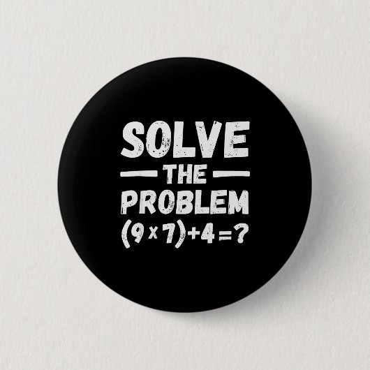 Badge Rond 5 Cm Drôle 67 Meme Pemdas Humour Prof de Maths Élémenta (Devant)