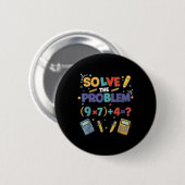 Badge Rond 5 Cm Drôle 67 Mème Pemdas Prof de Maths Élémentaire Cer (Devant & derrière)