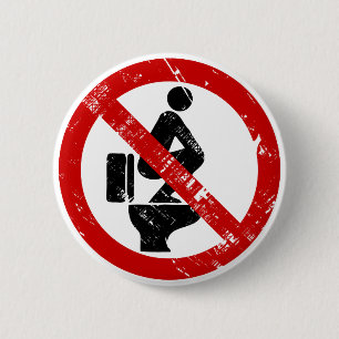 Badge Rond 5 Cm Drôle AUCUNS pieds sur le ⚠ thaïlandais de sig