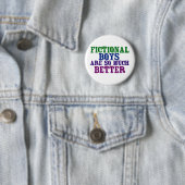 Badge Rond 5 Cm Drôle Bookworm Fictional Boys Sont Tant Mieux (En situation)
