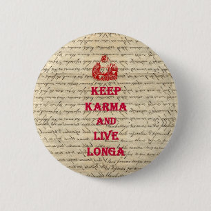 Badge Rond 5 Cm Drôle Bouddha disant