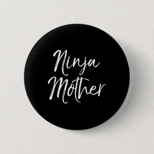 Badge Rond 5 Cm Drôle cadeau de la fête des mères pour Moms Karate